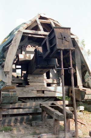 Restaurierung der Mühlenkappe