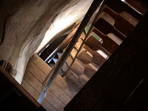 Treppen im oberen Mühlenteil